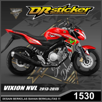 Dekal Sticker VIXION NVL 2013 -2015 Full Body Stiker Skotlet VIXION Desain Monster -VIXION NVL 2013