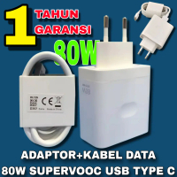 ( COD ) ADAPTOR + KABEL DATA CHARGER 80W SUPERVOOC FOR FIND X X8 X8s RENO 8 10 11 12 13 PRO F29 USB 