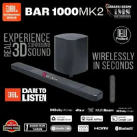 JBL BAR 1000 MK2 / - 7.1.4 Channel Soundbar System with Detachable Surround Speakers, Dolby Atmos an