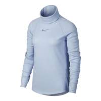 【NIKE 耐吉】Nike Golf 女 運動長袖高領上衣/高爾夫球衫 藍 869462-466