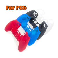 1pcs Anti-slip Dustproof Silicone Rubber Protective Cover Skin Case Hand Grip Soft Shell for Station 5 PS5 Wireless Controller