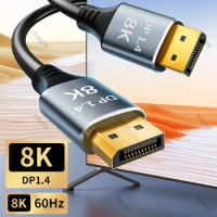 Displayport Cable 8k 60Hz 5m 3m 2m 1 4 1.4 DP To DP Cable 8k 1m Display Port Cable Audio for Video PC Laptop TV 4K 120Hz 144Hz