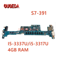 OUGEDA NBM3E11001 NBM3E11003 48.4WE05.021 For Acer Aspire S7-391 Laptop Motherboard I5-3337U/i5-3317U 4GB RAM onboard full test