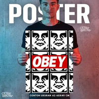 Poster Obey Propaganda Style Hiasan Dinding Kamar Minimalis Dekorasi Dinding Urban Modern Gambar No.