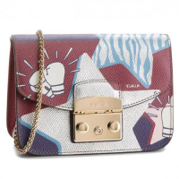 Furla 芙拉 清倉特價 Furla 芙拉Mughetto牛皮蝴蝶單肩包 斜挎包 鏈條包978161 1pc