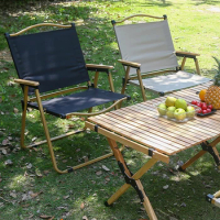 Various sizes Outdoor folding chair wood grain chair portable car folding chair camping chair picnic folding chair Kermit chair
