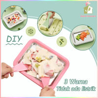 DIY Ice Cream Roll Maker Portabel / Alat Pembuat Es Krim Maker Yogurt Fried Ice Pan For Kids