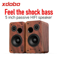 XDOBO Taste 1978 Audience Bluetooth Speakers 5-inch 2.0 Channel 130W Subwoofer Home Theater Home Wooden Bookshelf Sound System