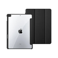 【BOJI 波吉】iPad Pro 11吋 2020 三折式右側筆槽可直接磁吸充電 硬底軟邊保護殼 復古油畫 奶油藍
