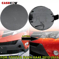 CASHCOW Pair Tow Eye Hook Cover Towing Front Bumper Cap 53285-0R060 53286-0R060 For Toyota RAV4 2013-2015 Auto Accessories