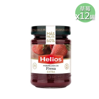 Helios太陽 天然60%果肉草莓果醬12罐(340g/罐)