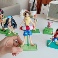 Anime 12cm Demon Slayer Figure Kamado Tanjirou Nezuko Action Figures PVC Model Toys Zenitsu Figurine Inosuke Kimetsu No Yaiba