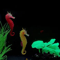 1Pcs Artificial Aquarium Sea Horse Hippocampus Ornament Fish Tank Jellyfish Decor