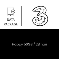 Paket Mobile Data Tri  - Happy 50GB / 28 hari