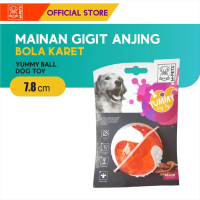 M-Pets Yummy Ball Bacon Flavor Dog Toy / Mainan gigit Anjing