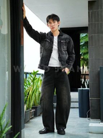 Weird Jeans - Baggy Barrel Freman Black- Celana Jeans Panjang Pria Baggy Barrel Jeans Polos Nyaman B