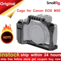 SmallRig M50 Camera Cage for Canon EOS M50 / For Canon M5 for Vlog W/ Nato Rail Cold Shoe Mount For video Vlogging 2168