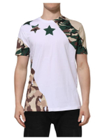 Mens Camo Star Tee in White