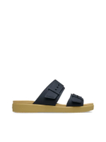 รองเท้าแตะผู้หญิง BROOKLYN BUCKLE LOW LOW - BLACK/TAN