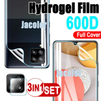 3 IN 1 Hydrogel Film For Samsung Galaxy A42 A52S A52 4G 5G Camera Glass Sansumg Galaxi A 42 52S 52 s 4 5 G Gel Screen Protectors