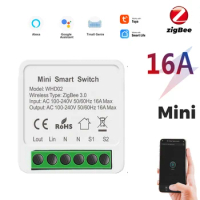Tuya Zigbee MINI Smart Switch 2 Way Control 16A Switch Tuya Smart Home Automation Works With Alexa Google Home