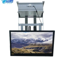 Blue Shark 43-65 inches ceiling tv bracket motorized tv mount loading capacity 50kg drop down tv lift