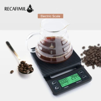 Digital Coffee Scale With Timer Household Portable Electronic Digital Drip Coffee Scale High Precision Multi-Function 3kg/0.1g