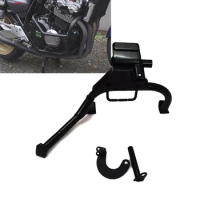 CB400 Motorcycle Middle Kickstand Central Center Stand Parking Firm Holder Support For HONDA CB 400 VTEC 2000 - 2017 Accessories