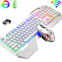 K680rgb Rechargeable Wireless Keyboard And Mouse Set Game Wireless Keyboard And Mouse Set! Esports Keyboard And Mouse Set