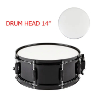 Siap Kirim - Drumhead 14\ Snare Drum Head Kulit Putih White Transparan Clear DHD"