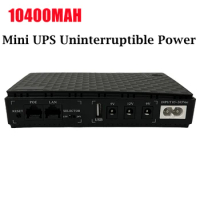 10400MAH Mini Portable UPS 36W 5V, 9V, 12V Uninterruptible Power Supply Multipurpose Mini UPS Battery Backup For Wifi IP Cam