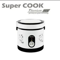 Super Cook Titanium Bolde / Rice Cooker mini Titanium Hitam