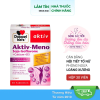 Doppelherz Aktiv-Meno Viên uống mầm đậu nành cân bằng nội tiết tố nữ nhập khẩu đức Hàng chính hãnġ (
