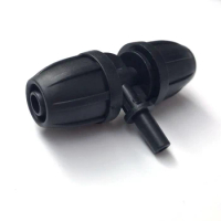 Lock Nut Hose Tee Joint 8/11mm To 6mm Hose Connector Watering Nozzle connector For Garden irrigation spray 2Pcs