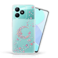 【Meteor】realme C51 奧地利彩鑽空壓防摔手機殼(櫻月)