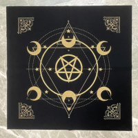 49x49cm Tablecloth for Tarot Table Game Caibu Wituals Ritual Accessories Witch Supplies Playmat Cloth Yugioh