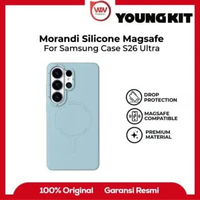 Youngkit Morandi Sillicone Case For Samsung S26 Ultra - Magsafe Casing Teal