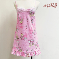 【MFN 蜜芬儂】粉色小公主短版小尺寸洋裝睡衣(性感、甜美-短版小尺寸)