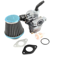 Motorcycle Carburetor PZ19 19mm Carb with Air Filter For 50 70 90 110cc ATV Quad 4 Wheeler Dirt Bike ATV Scooter Moped