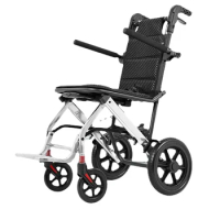 Zhenbang Wheelchair Lightweight Folding Elderly Handcart Small Elderly Portable Ultra Light Manual Mobility Vehicle