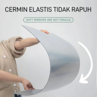 【Upgrade versi tebal】Stiker  Akrilik  Lengkap Mirror Kamar Mandi Akrilik Sudah Dengan Perekat Wallpa