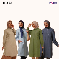 SALE TUNIK DEWASA INSPIRE ITU 025 BALLAD BLUE TUNIK INSPIRE MURAH TUNIK INSPIRE KEKINIAN TUNIK MURAH