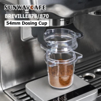 54mm Dosing Cup Dosing Ring Coffee Powder Feeder Fit Breville878/870 Espresso Machine Portafilter Coffee Tamper Powder Tools