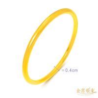 【金喜飛來】黃金手環霧面古法60號寬4mm(1.69錢±0.02)