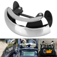 Safety Rearview Mirror Motorcycle Windscreen Wide Angle Auxiliary Blind Spot Mirror 180 Degree