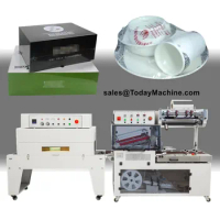 Side Sealing Books Automatic Heat Tunnel Shrink Wrapping Machine With POF PVC Film