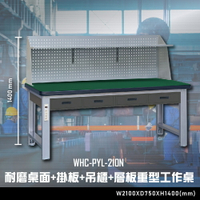 【辦公嚴選】大富WHC-PYL-210N 耐磨桌面-掛板-吊櫃-層板重型工作桌 辦公家具 工作桌 零件櫃 抽屜櫃