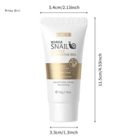 50g Snails Mucin Gel Cleanser,Rich Daily Deep Cleansing Gel for Dry &amp; Sensitive Snails Essence Cleansing Gel Gifts D2TA