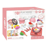 Mainan Anak perempuanmemasak PLAY HOUSE MINI KITCHEN dos pink toddler