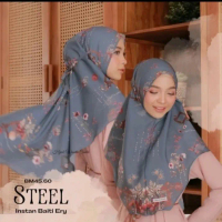 Hijab Wanita Cantik- Instan Baiti Ery.Hijab bergo Instan praktis - Steel